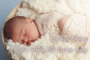 Trẻ 2 tháng ị són nhiều lần trong ngày