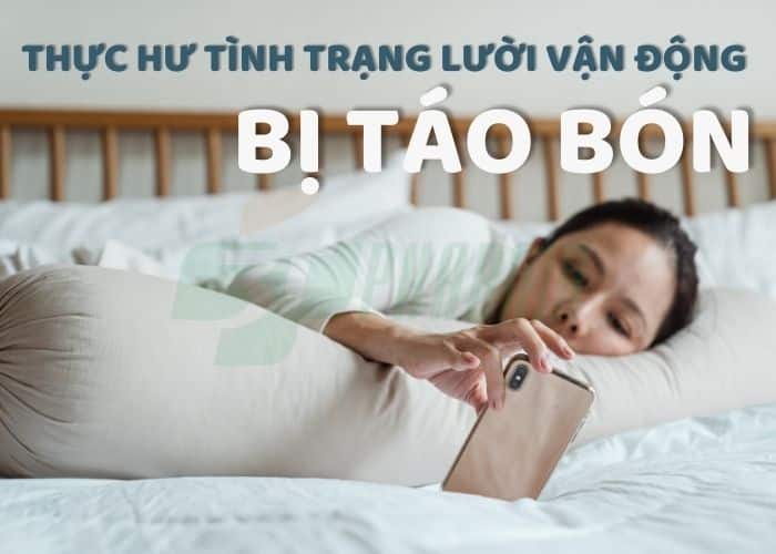 lười vận động gây táo bón