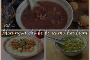 món ngon cho bé bị ra mồ hôi trộm