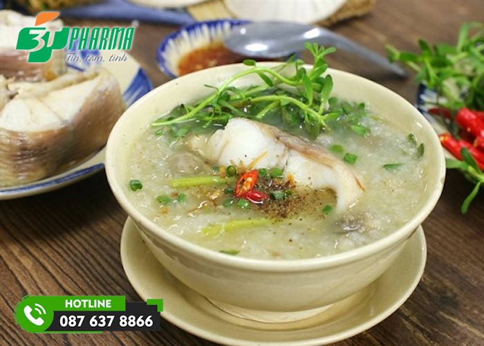 cháo cá lóc chữa mồ hôi trộm - 3T Pharma
