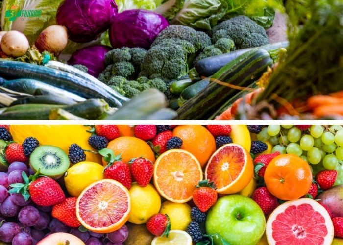 Người bị ra nhiều mồ hôi nên ăn nhiều rau xanh, hoa quả tươi