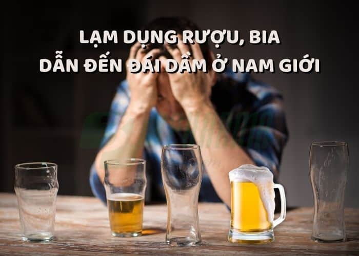 Lạm dụng rượu, bia dẫn đến đái dầm ở nam giới