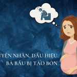 bà bầu bị táo bón