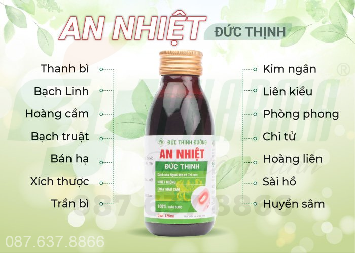 Tạm biệt nỗi lo nhiệt lưỡi với An nhiệt Đức Thịnh 