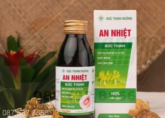 Sản phẩm An nhiệt Đức Thịnh giúp điều trị dứt điểm tình trạng máu chảy xuống họng