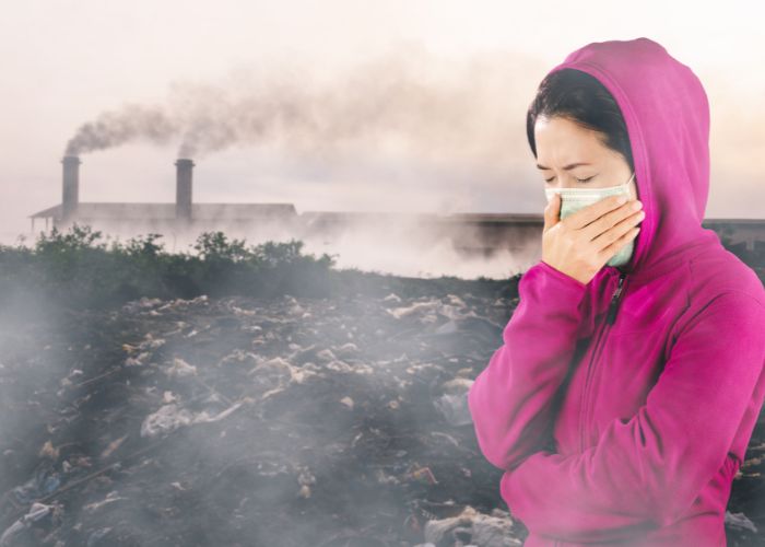 Thường xuyên tiếp xúc với khói bụi làm tăng nguy cơ bị viêm phế quản