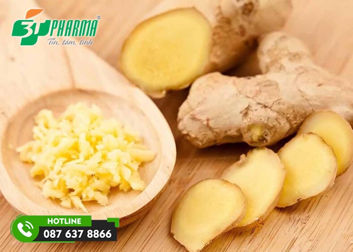 gừng giúp chữa ho lâu ngày ho dai dẳng - 3T Pharma