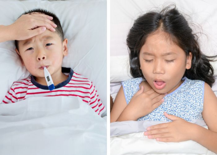 Ho, sốt là triệu chứng viêm phế quản phổ biến ở trẻ
