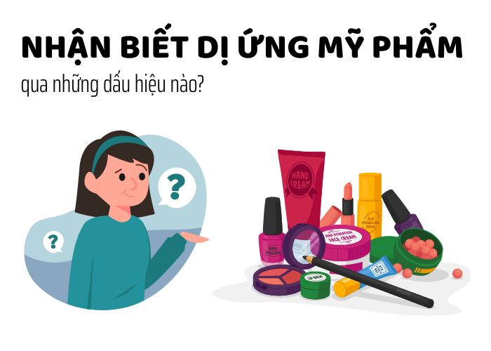 dấu hiệu dị ứng mỹ phẩm