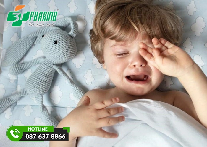 đổ mồ hôi trộm ở đầu do hội chứng ngưng thở khi ngủ ở trẻ - 3T Pharma