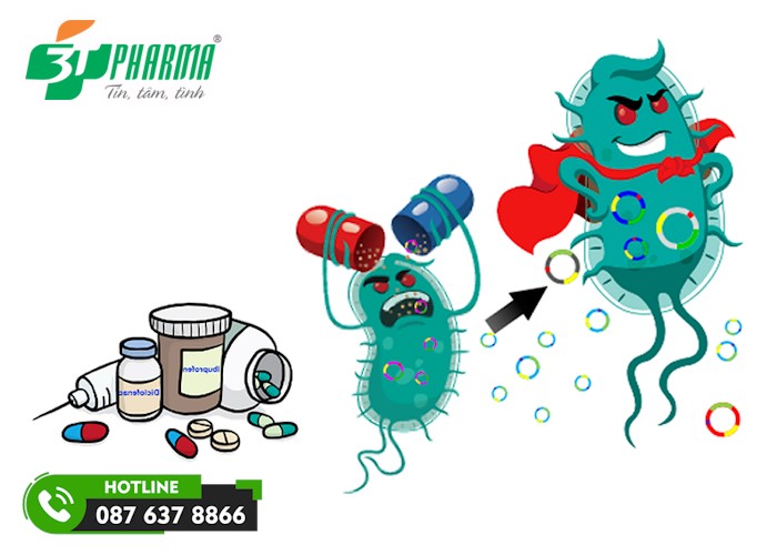lạm dụng kháng sinh sẽ gây ra tình trạng kháng kháng sinh rất nguy hiểm - 3T Pharma