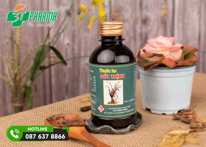 Thuốc ho Đức Thịnh là thuốc đặc trị ho có đờm lâu ngày không khỏi ở trẻ em rất hiệu quả có nguồn gốc hoàn toàn từ thiên nhiên - 3T Pharma