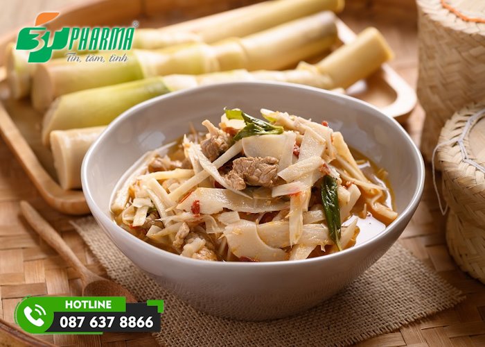 tuy người bị ho có thể ăn măng nhưng cần lựa chọn các món ăn làm từ măng phù hợp, ví dụ như canh măng - 3T Pharma