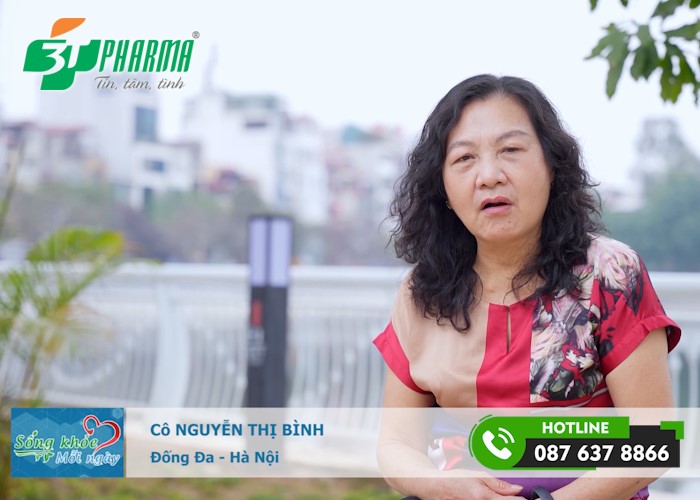 Cô Nguyễn Thị Bình, Hà Nội bị ho lâu ngày dùng kháng sinh không khỏi - tin sức khoẻ - 3T Pharma