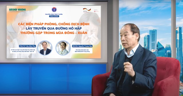PGS. TS Trần Đắc Phu – Nguyên Cục trưởng Cục Y tế dự phòng, Cố vấn cao cấp Trung tâm Đáp ứng khẩn cấp sự kiện y tế công cộng Việt Nam, Bộ Y tế đưa ra khuyến cáo về tình trạng lây truyền bệnh hô hấp - tin sức khoẻ - 3T Pharma