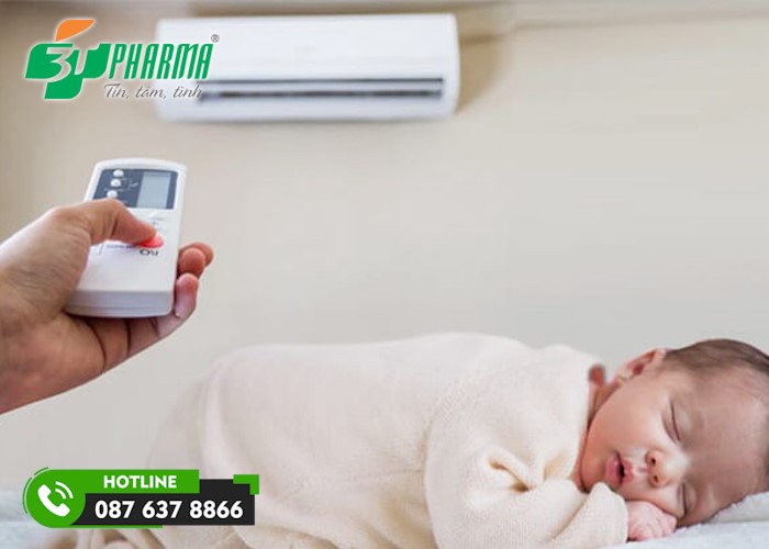 không nên để điều hoà nhiệt độ quá thấp khi đi ngủ tránh bệnh hô hấp - 3T Pharma