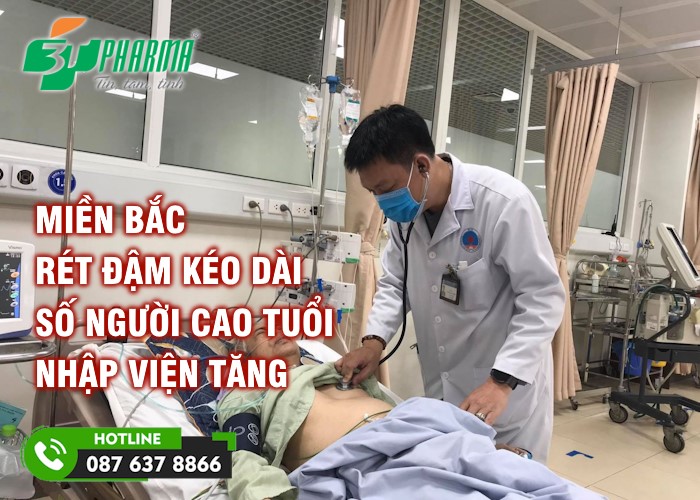 Miền Bắc rét đậm kéo dài, người cao tuổi nhập viện tăng - tin sức khoẻ - 3T Pharma
