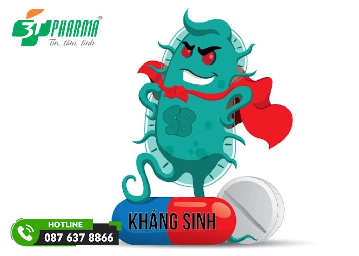Tác dụng phụ nguy hiểm nhất khi lạm dụng kháng sinh là tình trạng kháng kháng sinh khiến thuốc mất tác dụng điều trị - 3T Pharma