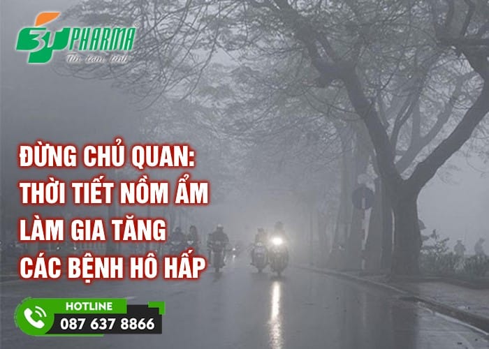 Thời tiết nồm ẩm làm tăng số ca mắc bệnh hô hấp! -  tin sức khoẻ - 3T Pharma