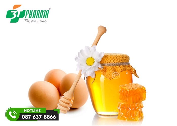 Trứng gà kết hợp với mật ong giúp tăng cường hiệu quả chưa ho - 3T Pharma