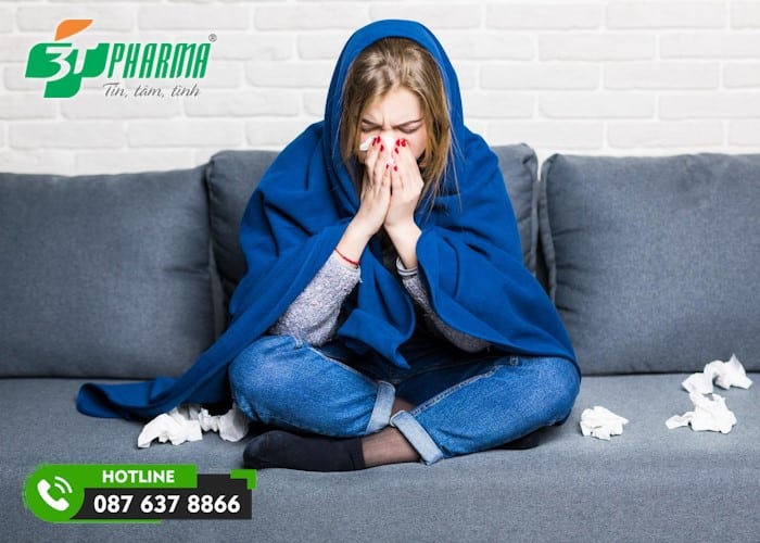 cảm lạnh, cảm cúm là 1 trong những nguyên nhân phổ biến gây ho ngứa cổ lâu ngày không khỏi - 3T Pharma